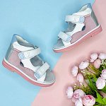 Детские сандалии ORTHOBOOM 47387-13 бело-розовый фото 2