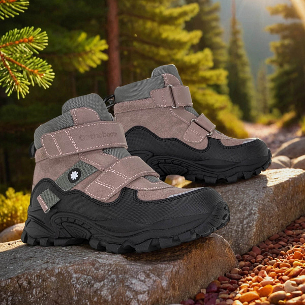 Детские ботинки Orthoboom 83393-36 темно-серая мальва