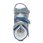 Детские сандалии ORTHOBOOM 71057-07 серый с синим фото 4