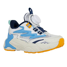 Детские кроссовки Orthoboom 35034-01 бело-голубой 
с мандариновым фото 1