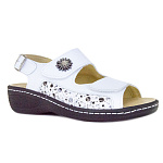 Женские босоножки Orthoboom 20323-01 белый с принтом