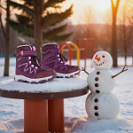 Детские дутики Orthoboom 61423-02 пурпурный топаз фото 3