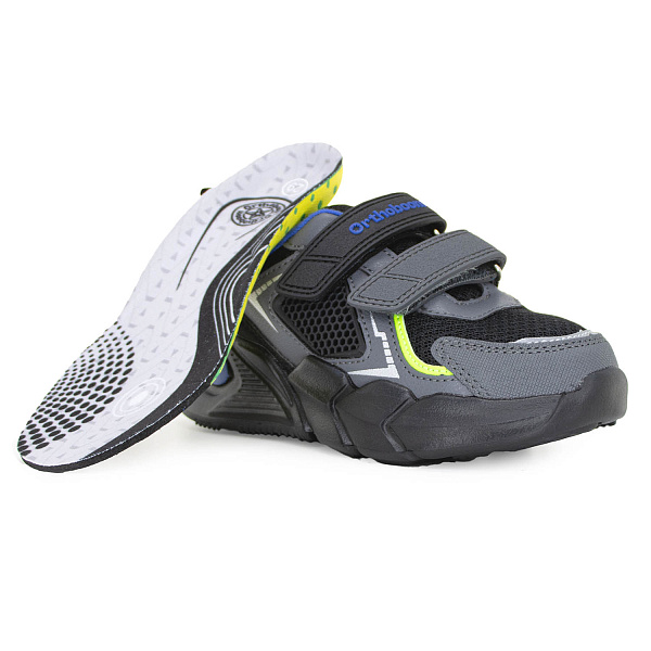 Детские кроссовки Orthoboom 33223-22 черно-серый