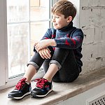 Детские кроссовки ORTHOBOOM 37054-01 черный с красным фото 7
