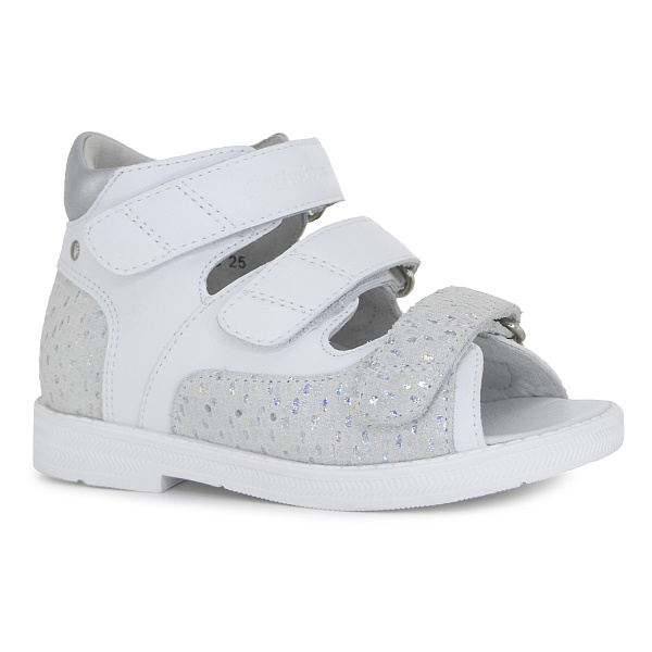 Детские сандалии Orthoboom 27057-13 хрустальный белый  фото 1