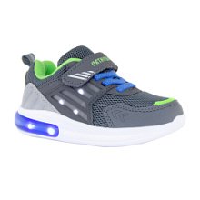 Светящиеся детские кроссовки Orthoboom AIR 30225-10 
серый с салатовым фото 1