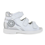 Ортопедические Детские сандалии Orthoboom 43397-5 белый с серебром фото 2