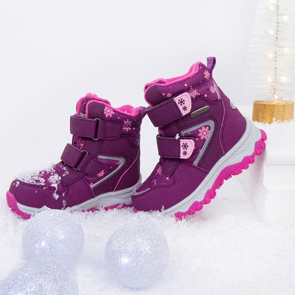 Детские дутики/сноубутсы Orthoboom 63055-02 сиреневый тааффеит