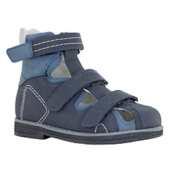 Детские ботинки летние Orthoboom 81057-02 нордический 
синий фото 1