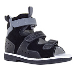 Детские сандалии Orthoboom 71057-03 ярко-черный с серым