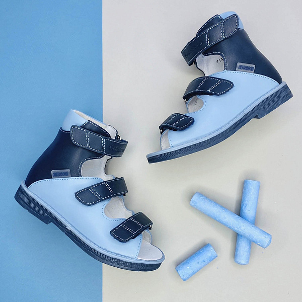 Детские сандалии Orthoboom 71497-1 сине-голубой