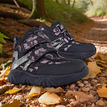 Детские ботинки Orthoboom 82123-22 черный с розовым принтом фото 4