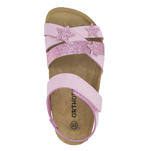 Детские биркенштоки Orthoboom 20325-12 розовый со звездами