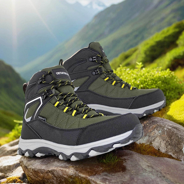 Ботинки Orthoboom 87054-05 черный с хаки