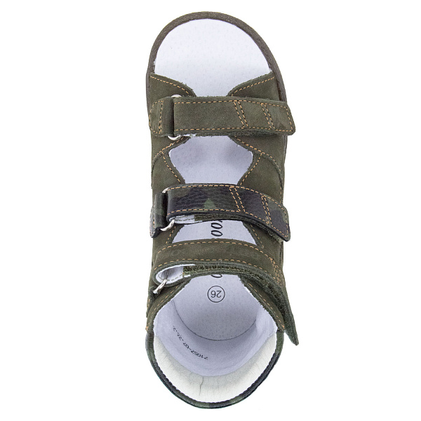 Детские сандалии Orthoboom 71057-07 болотный милитари