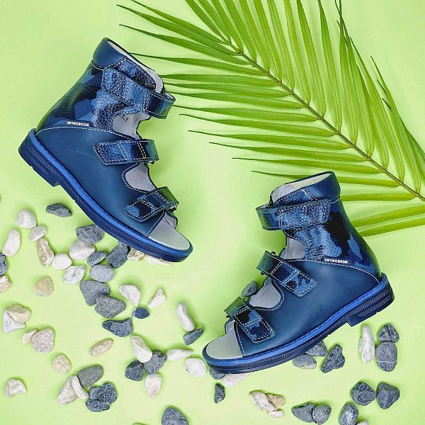 Детские сандалии Orthoboom 71497-1 темно-синий милитари