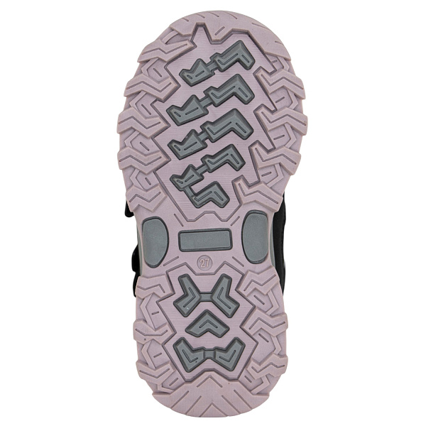 Полусапожки Orthoboom 60423-03 черный с лилово-розовым