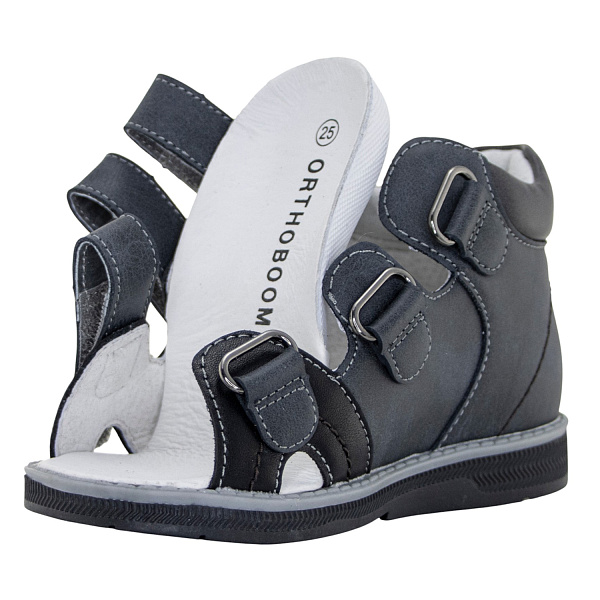 Сандалии Orthoboom 27057-02 каменный графит