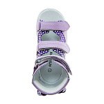 Детские сандалии ORTHOBOOM 71057-02 сиреневый с бантом фото 4