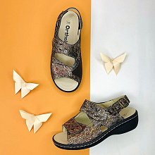 Ортопедические женские босоножки Orthoboom 
20037-01 коричневый питон фото 3