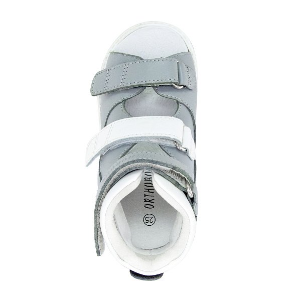 Детские сандалии ORTHOBOOM 71057-07 серый с белым