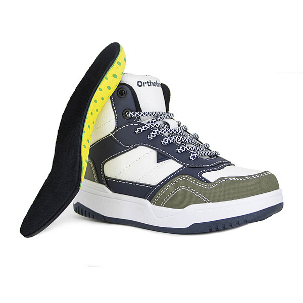 Кроссовки Orthoboom 32245-32 черно-белый с хаки