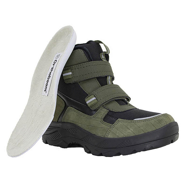 Детские ботинки Orthoboom 82123-26 хаки