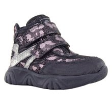 Детские ботинки Orthoboom 82123-22 черный с розовым 
принтом фото 1