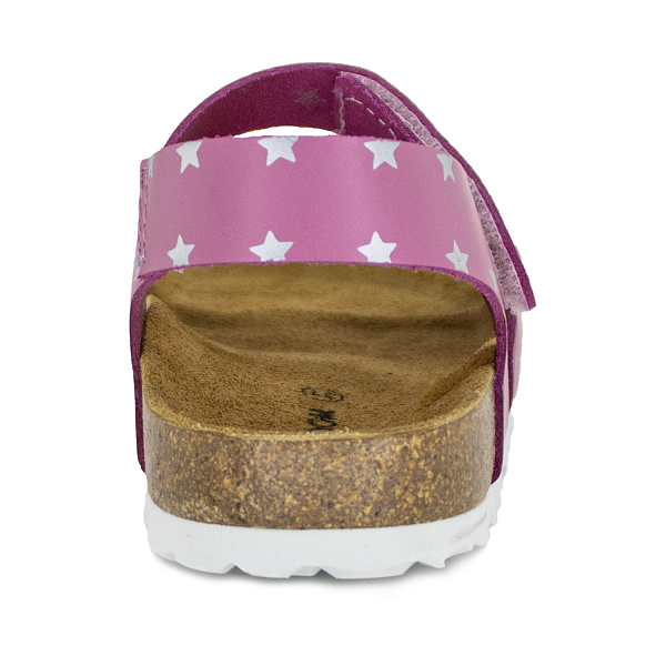 Детские биркенштоки Orthoboom 20037-01 розовый с серебристыми звездами