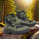 Ортопедические Детские ботинки Orthoboom 82123-26 хаки фото 3