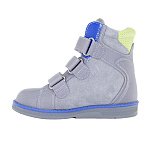 Детские ботинки ORTHOBOOM 81147-15 ярко-серый с синим фото 2
