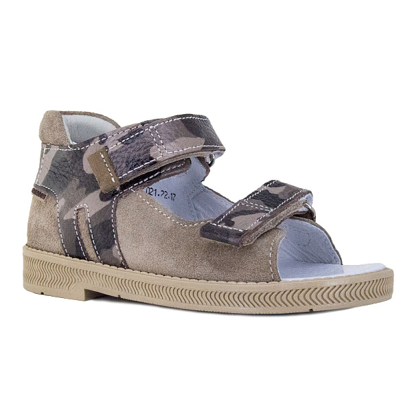 Детские сандалии Orthoboom 27057-09 темно-бежевый милитари фото 1