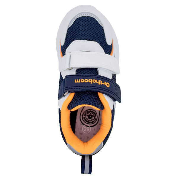 Детские кроссовки Orthoboom 33223-22 бело-синий с оранжевым
