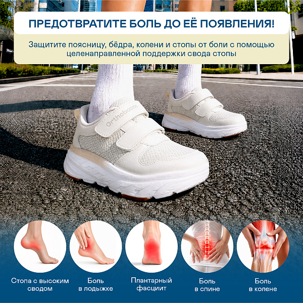 Детские кроссовки Orthoboom 30223-05 молочный
