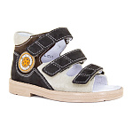 Детские сандалии Orthoboom 25057-10 темно-коричневый-бежевый