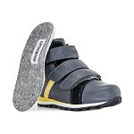 Детские ботинки Orthoboom 31057-01 графит с желтым фото 6