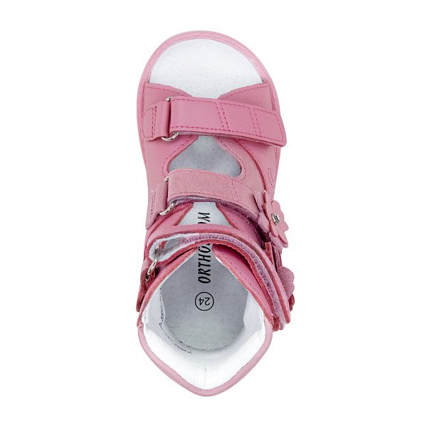 Детские сандалии ORTHOBOOM 71597-33 светло-розовый с цветами