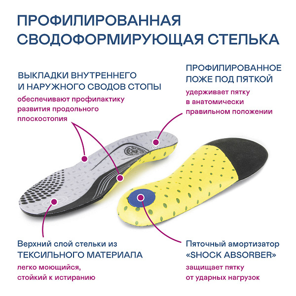 Детские кроссовки Orthoboom 37037-01 минеральный серый