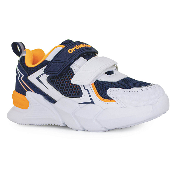Детские кроссовки Orthoboom 33223-22 бело-синий с оранжевым фото 1