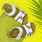 Детские биркенштоки Orthoboom 20325-12 золотистый со звездами фото 2