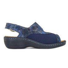 Ортопедические женские босоножки Orthoboom 
20037-01 синий питон фото 4