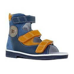 Детские сандалии Orthoboom 71597-33 темно-синий-охра фото 1