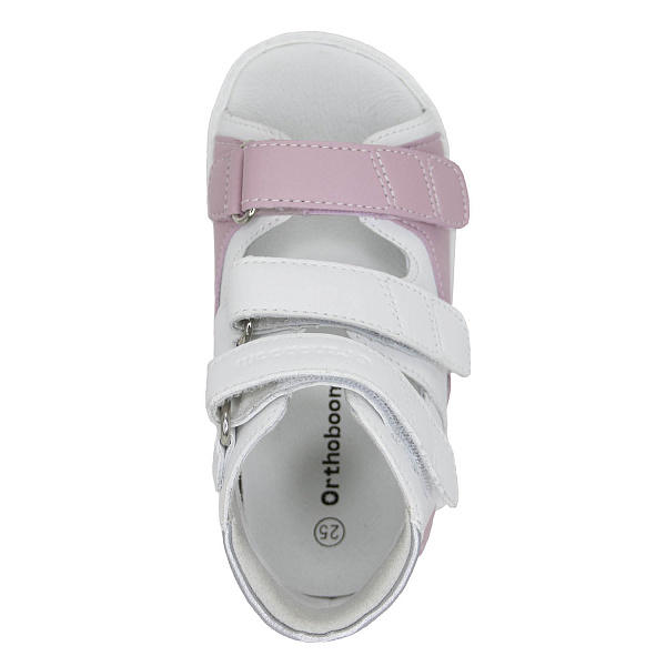 Детские сандалии Orthoboom 27057-13 королевский розовый с белым