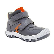 Ортопедические детские ботинки Orthoboom 87054-02 
базальтово-серый с оранжевым фото 1