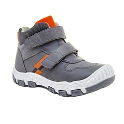 Детские ботинки Orthoboom 87054-02 базальтово-серый 
с оранжевым фото 1