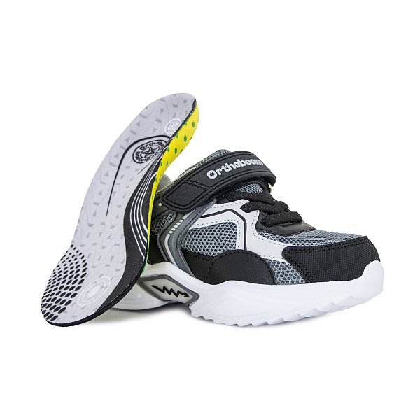 Детские кроссовки Orthoboom 33223-26 черно-серый
