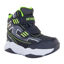 Детские ботинки Orthoboom 80123-04 черный с салатовым фото 1