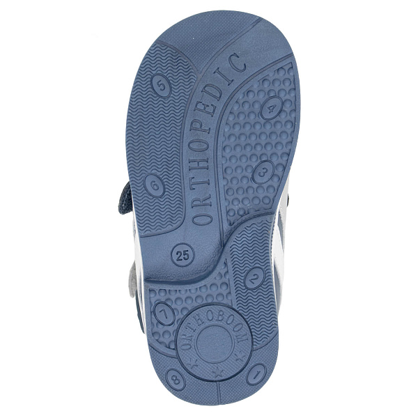 Детские сандалии Orthoboom 27057-14 оловянный с синим
