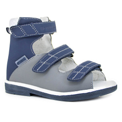 Детские сандалии Orthoboom 71487-1 серо-синий фото 1