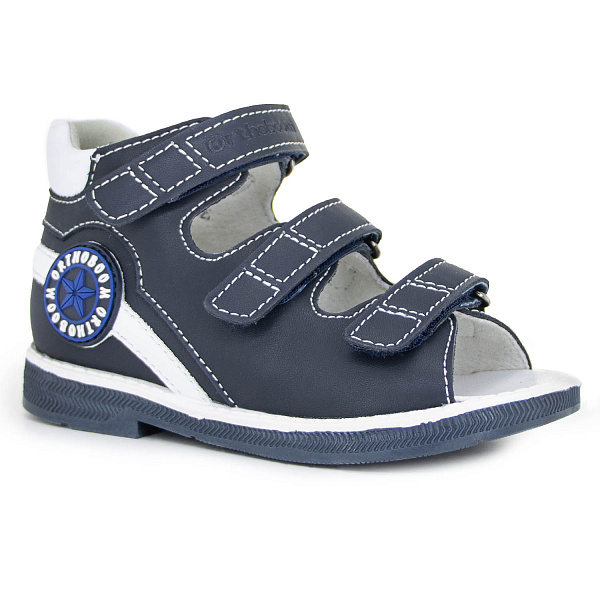 Детские сандалии Orthoboom 43397-5 синий с белым фото 1